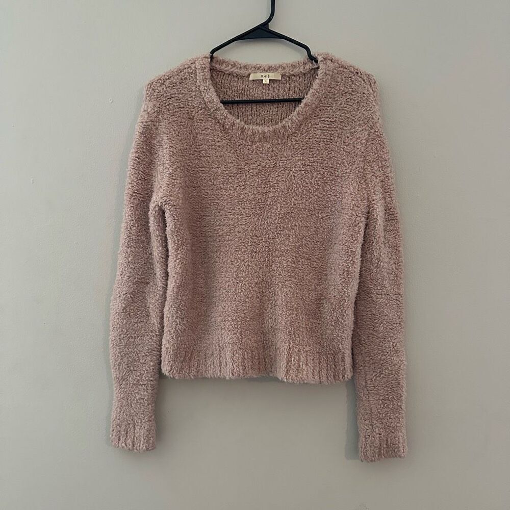Rhie Wool Blend Sweater Fuzzy Blush Pink Nude size Small